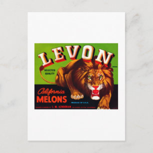 Levon California Melons Postkarte