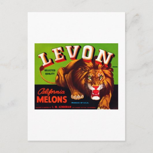 Levon California Melons Postkarte (Vorderseite)