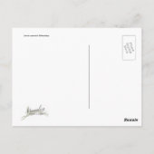 Lévrier azawakh postkarte (Rückseite)