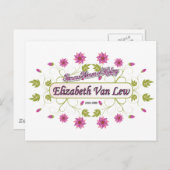 Lew ~ Elizabeth Van / Famous USA Women Postkarte (Vorne/Hinten)