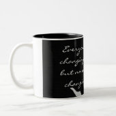 Lew Tolstoi - ändern Sie die Welt. - Besonders Zweifarbige Tasse (Links)