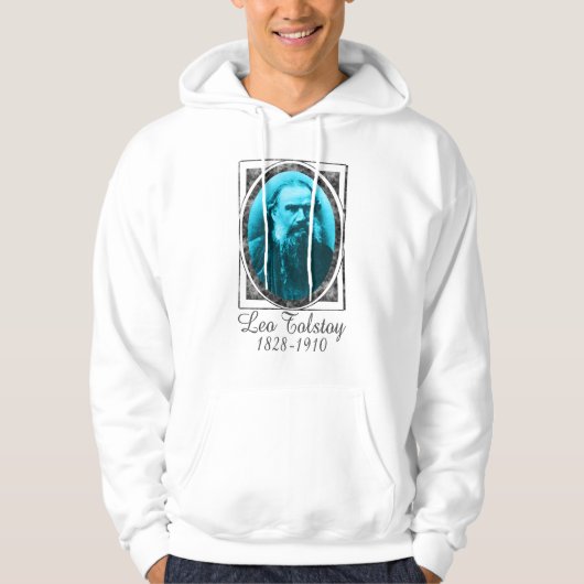 Lew Tolstoi Hoodie (Vorderseite)