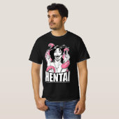lewd Ahegao camiseta de cara izquierda anime chica T-Shirt (Vorne ganz)