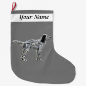 Lewellin Setter Großer Weihnachtsstrumpf (Vorderseite)