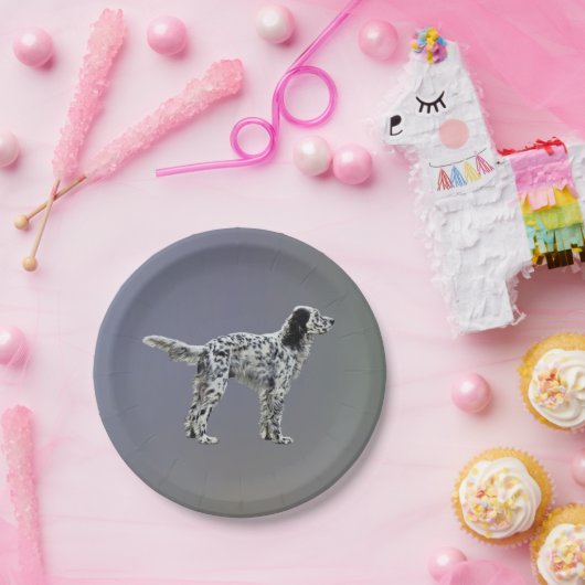 Lewellin Setter Pappteller (Party)