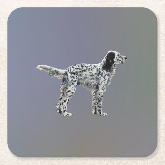 Lewellin Setter Rechteckiger Pappuntersetzer (Vorderseite)