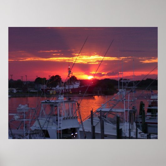 Lewes Canal Sunset 2005 Poster (Vorne)