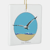 Lewes, Delaware Sea Gull am Strand Keramikornament (Rechts)