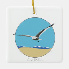 Lewes, Delaware Sea Gull am Strand Keramikornament