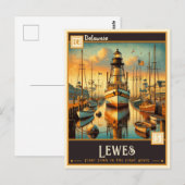 Lewes, Delaware | Vintage Postkarte (Vorne/Hinten)