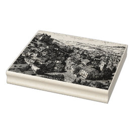 Lewes, East Sussex Vintag Sketch Gummistempel