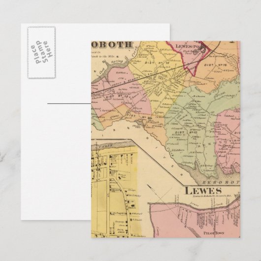 Lewes und RehoBeide Postkarte (Vorne/Hinten)