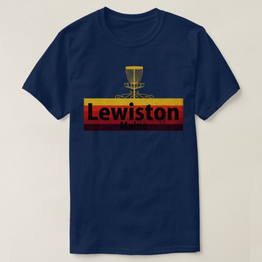 Lewinston Disk Golf Maine T-Shirt (Design vorne)
