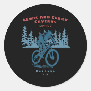 Lewis And Clark Caverns State Park Mountainbike B Runder Aufkleber