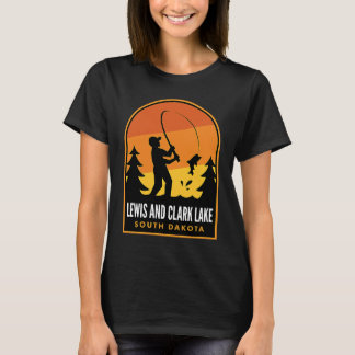 Lewis and Clark Lake South Dakota Fishing T-Shirt