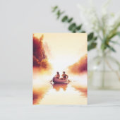 "Lewis and Clark" River Scene Wassercolor Postkarte (Stehend Vorderseite)