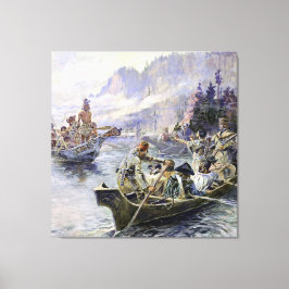 "Lewis and Clark" von Charles M Russell Leinwanddruck