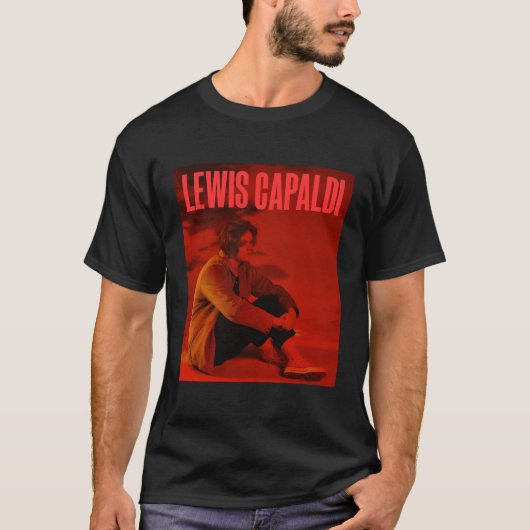 Lewis Capaldi €"Album Cover Red Text T-Shirt (Vorderseite)