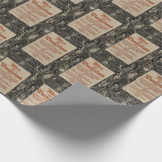 Lewis Carroll-Alice im Wunderland Geschenkpapier (Ecke)