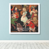 Lewis Carroll & Change of Mind Canvas Print Leinwanddruck (Insitu (Holzboden))