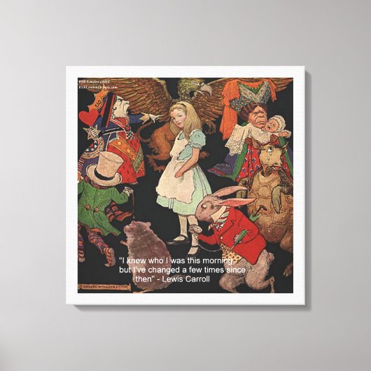 Lewis Carroll & Change of Mind Canvas Print Leinwanddruck (Vorderseite)