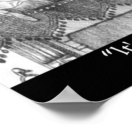 Lewis Carroll Graphic & Famous Quote Poster (Ecke)