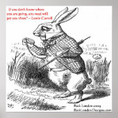 Lewis Carroll Graphic & Famous Quote Poster (Vorne)
