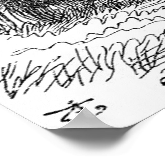 Lewis Carroll Graphic & Famous Quote Poster (Ecke)