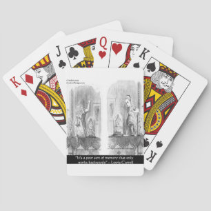 Lewis Carroll Graphic & Famous Quote Spielkarten