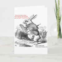 Lewis Carroll Looking Glass Illustration & Zitat
