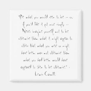 Lewis- Carrollzitat Magnet
