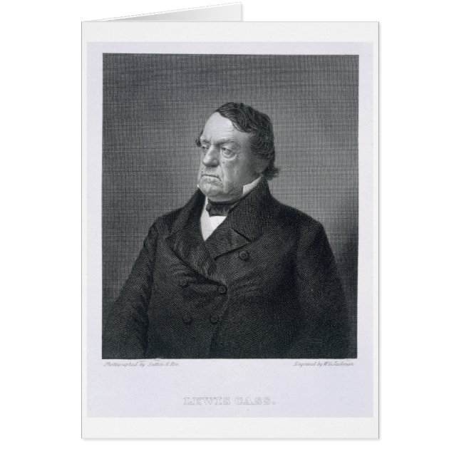 Lewis Cass, eingraviert von William G. Jackman (fl (Vorne)