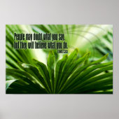 Lewis Cass Inspiration Zitat "Zweifel" Poster (Vorne)