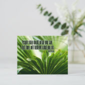 Lewis Cass Inspiration Zitat "Zweifel" Postkarte (Stehend Vorderseite)