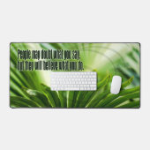 Lewis Cass Inspiration Zitat "Zweifel" Schreibtischunterlage (Tastatur & Maus)