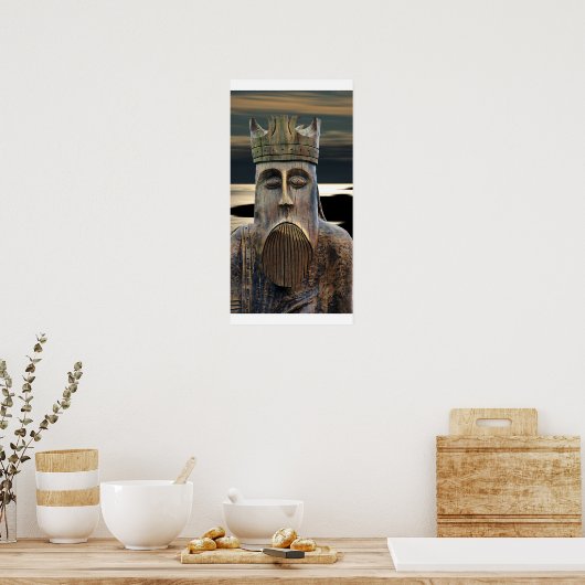 Lewis Chessman Poster Print (Küche)