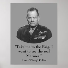 Lewis "Chesty" Puller — Kriegsheld Poster