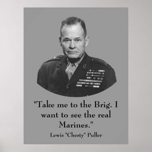 Lewis "Chesty" Puller — Kriegsheld Poster (Vorne)