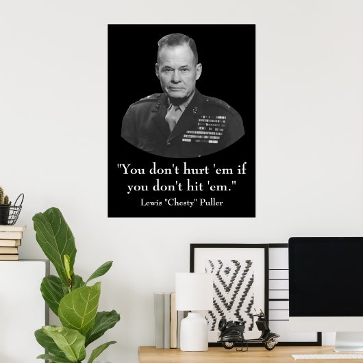 Lewis "Chesty" Puller Poster (Heimbüro)