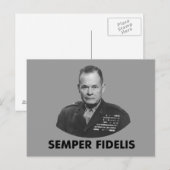 Lewis "Chesty" Puller Postkarte (Vorne/Hinten)