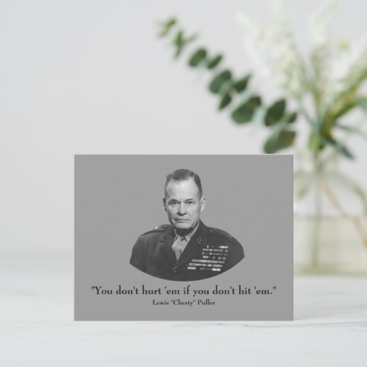 Lewis "Chesty" Puller Postkarte (Stehend Vorderseite)