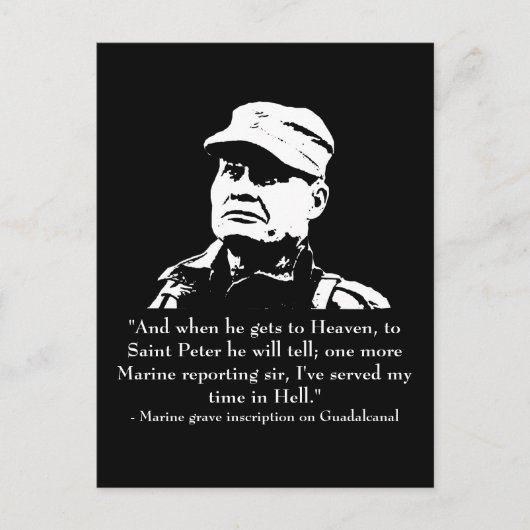 Lewis "Chesty" Puller Postkarte (Vorderseite)