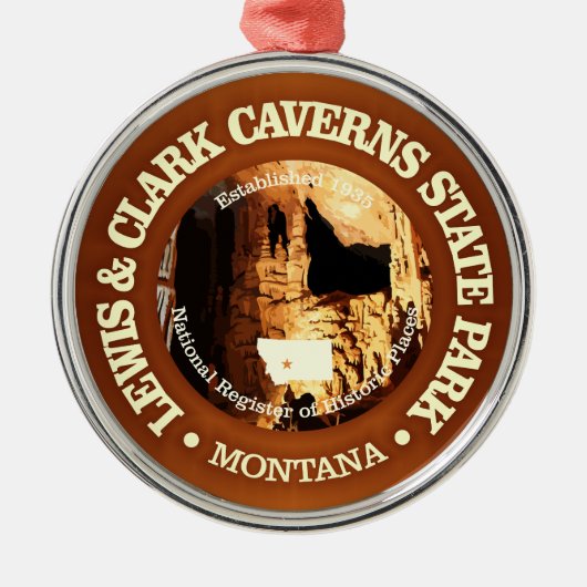 Lewis & Clark Caverns SP Ornament Aus Metall (Vorne)