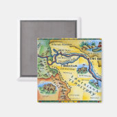 Lewis & Clark Expedition Karte Magnet (Vorderseite/Rückseite)
