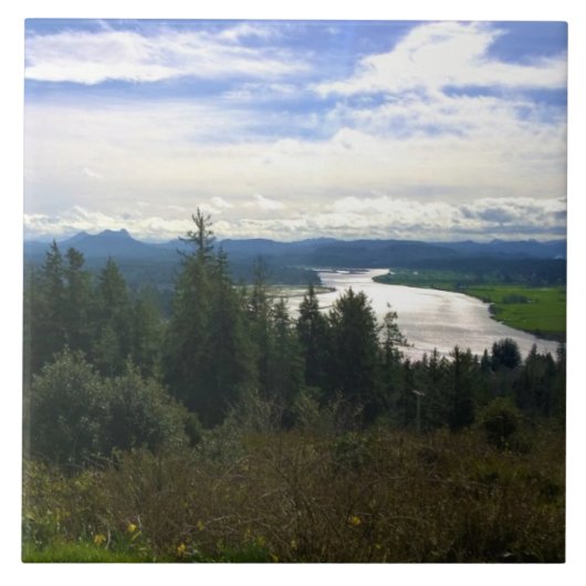 Lewis & Clark River, OR Fliese (Vorderseite)