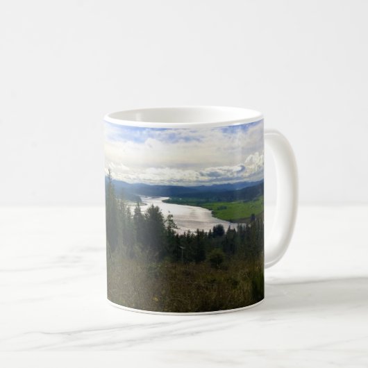 Lewis & Clark River, OR Kaffeetasse (VorderseiteRechts)