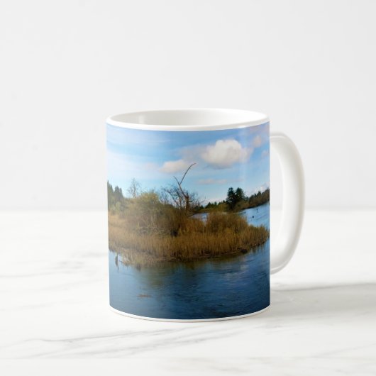 Lewis & Clark River, OR Kaffeetasse (VorderseiteRechts)