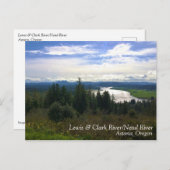 Lewis & Clark River, OR Postkarte (Vorne/Hinten)