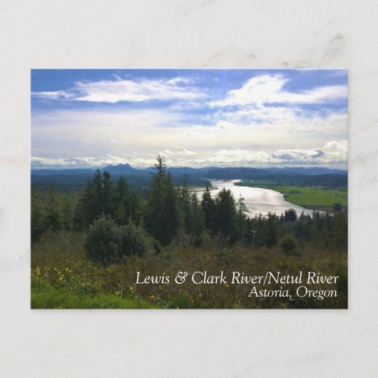 Lewis & Clark River, OR Postkarte (Vorderseite)
