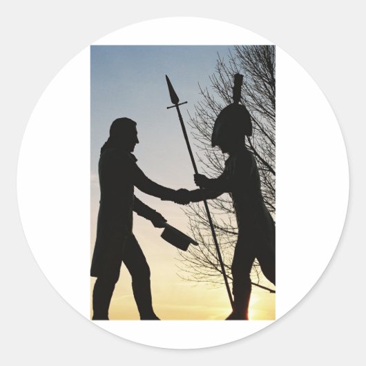 Lewis & Clark Runder Aufkleber (Vorderseite)